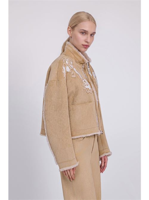 D49ED036E9BMFB78 EMBROIDED JACKET Ermanno Firenze | D49ED036E9BMFB78